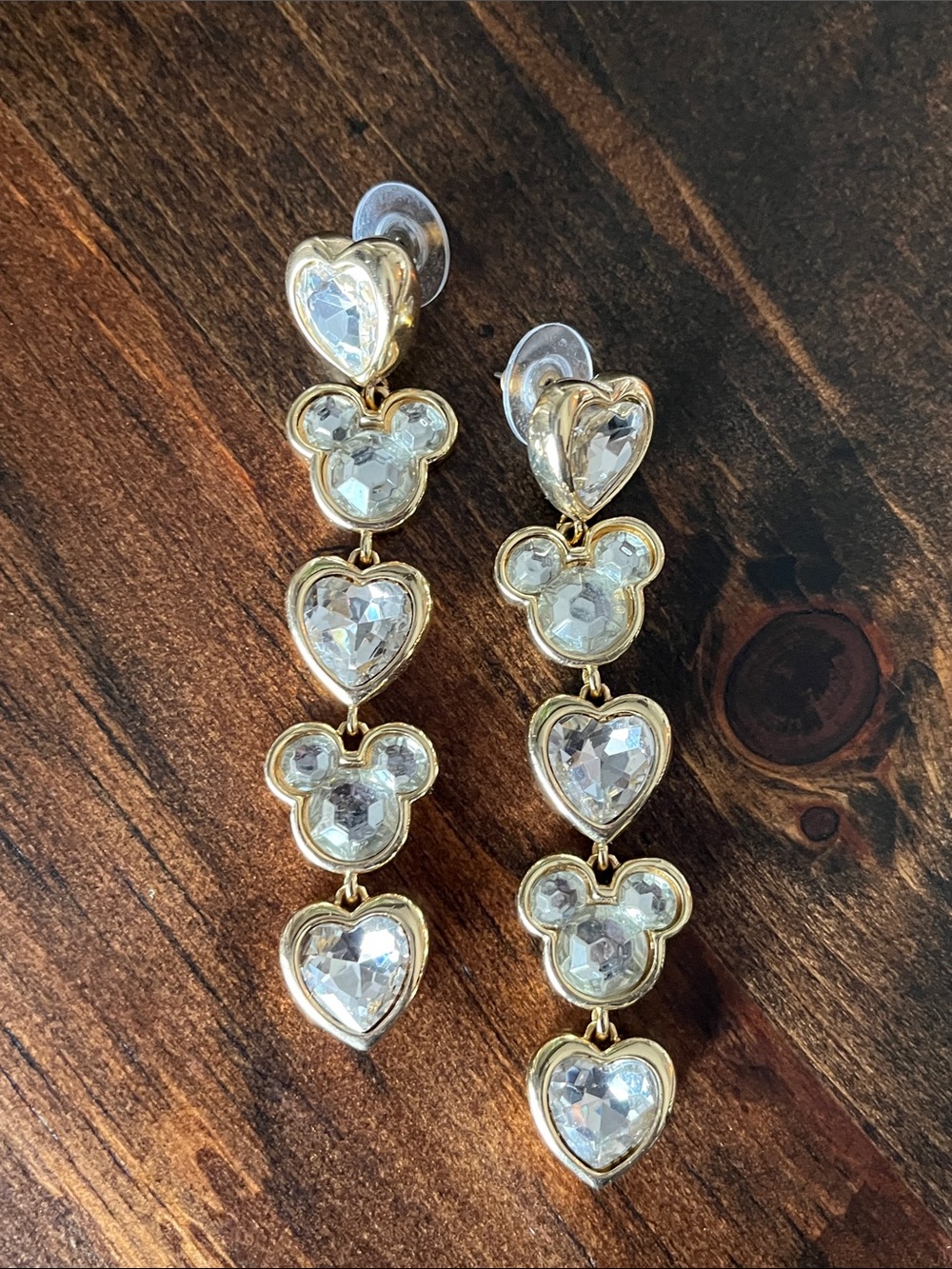 BAUBLEBAR | Disney Gold and Crystal Drop Earrings